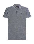 Linen Pique Reg Polo Tops Polos Short-sleeved Navy Tommy Hilfiger