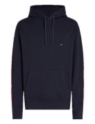 Global Stripe Hoody Tops Sweat-shirts & Hoodies Hoodies Navy Tommy Hil...