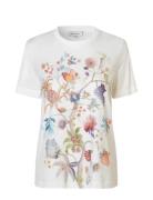 Juliedea Tops T-shirts & Tops Short-sleeved White Dea Kudibal