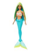 A Touch Of Magic Mermaid Doll With Green & Blue Hair, Blue Tail Toys D...