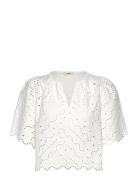 Liam Tops Blouses Short-sleeved White SUNCOO Paris