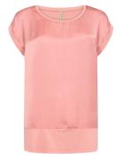 Sc-Thilde Tops Blouses Short-sleeved Pink Soyaconcept