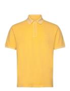 Sunfaded Ss Polo Tops Polos Short-sleeved Yellow GANT