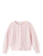 Nmfhannah Ls Knit Card Tops Knitwear Cardigans Pink Name It