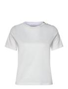Toulon Tshirt Tops T-shirts & Tops Short-sleeved White BUSNEL