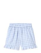 Pari Ruffle Shorts Bottoms Shorts Blue Fliink