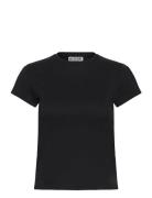 Slim Short-Sleeved Cotton T-Shirt Tops T-shirts & Tops Short-sleeved B...