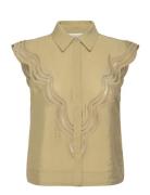 Cmcole-Shirt Tops Shirts Short-sleeved Khaki Green Copenhagen Muse