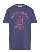 Gant Sportswear Arch T-Shirt Tops T-shirts Short-sleeved Navy GANT