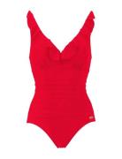 Swimsuit Uimapuku Uima-asut Red Damella Of Sweden