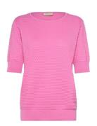 Fqdodo-Pu-Dottie-Ss Tops Knitwear Jumpers Pink FREE/QUENT