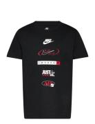 Te-S/S Tee Sport T-shirts Short-sleeved Black Nike