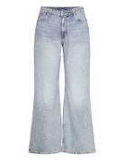 Kiri Low Waist Loose Flared Jeans Bottoms Jeans Flares Blue Monki