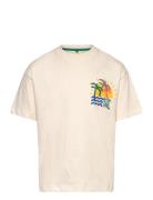 Tnobi Os S_S Tee Tops T-shirts Short-sleeved Cream The New