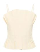 Kbvilje Top Tops T-shirts & Tops Sleeveless Cream Karen By Simonsen