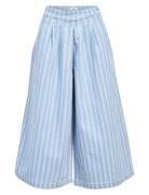 Objelsie Denim Mw Super Wide Culotte 139 Bottoms Trousers Wide Leg Bla...