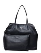 Victtoria Large 2 In 1 Tote Bags Top Handle Bags Black GUESS