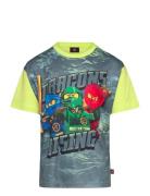 Lwtaffy 302 - T-Shirt S/S Tops T-shirts Short-sleeved Green LEGO Kidsw...