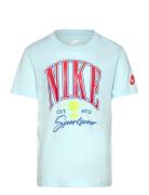 Te-S/S Tee Tops T-shirts Short-sleeved Blue Nike