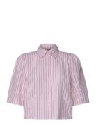 Kirstine Shirt Tops Shirts Short-sleeved Pink A-View