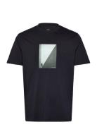 T-Shirt Tops T-shirts Short-sleeved Black Armani Exchange