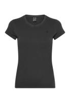 Overdyed Eyben Slim V T 2.0 Wmn Tops T-shirts & Tops Short-sleeved Bla...