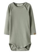 Nbmlalo Tab Ls Slim Body Lil Bodies Long-sleeved Khaki Green Lil'Ateli...