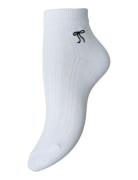 Pcfowa Bow Socks Lingerie Socks Regular Socks White Pieces