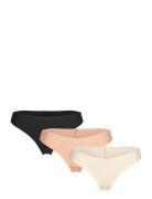 Brief Inv Thong Reg High Cu Stringit Alusvaatteet Beige Lindex