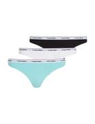 Thong 3Pk Stringit Alusvaatteet Multi/patterned Calvin Klein