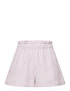 Shorts Linen Solid Bottoms Shorts Purple Lindex