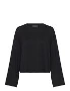 Gigi Top Tops T-shirts & Tops Long-sleeved Black Residus