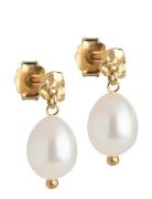 Poe Pearl Studs Accessories Jewellery Earrings Studs Gold Enamel Copen...