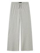 Nlfbenedicte Lw Wide Pant Bottoms Trousers Grey LMTD