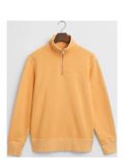 Sunfaded Half Zip Sweat Tops Sweat-shirts & Hoodies Sweat-shirts Orang...
