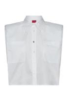 Everette Tops Blouses Sleeveless White HUGO