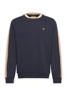 Contrast Taped Sweatshirt Tops Sweat-shirts & Hoodies Sweat-shirts Nav...