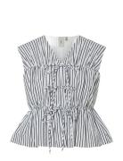 Yasebba Sl Top S. Tops T-shirts & Tops Sleeveless Blue YAS