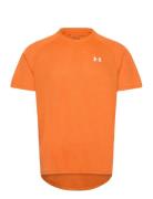 Ua Tech Textured Ss Tops T-shirts Short-sleeved Orange Under Armour