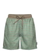 Swim Shorts Aop Uimashortsit Green Mikk-line