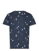 Top Ss Mini Boat Tops T-shirts Short-sleeved Navy Lindex