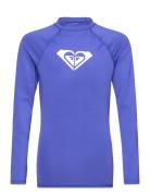 Whole Hearted Ls Tops T-shirts Long-sleeved T-shirts Blue Roxy