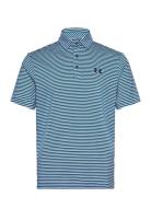 Ua Playoff 3.0 Stripe Polo Tops Polos Short-sleeved Blue Under Armour