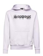 Checkered Drip Hoodie Sport Sweat-shirts & Hoodies Hoodies Purple VANS