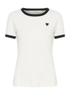 Kalilian T-Shirt Tops T-shirts & Tops Short-sleeved Cream Kaffe