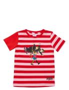 Pippi Och Poliserna T-Shirt Tops T-shirts Short-sleeved Red Martinex