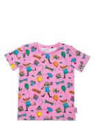 Fest Pippi T-Shirt Tops T-shirts Short-sleeved Pink Martinex