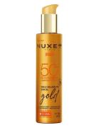 Sun Tanning Oil Gold Spf50 150 Ml Aurinkorasva Vartalo Nude NUXE