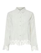 Yasthia Ls Shirt S. Tops Shirts Long-sleeved White YAS