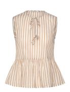 Bow Details Top Tops Blouses Sleeveless Beige Scotch & Soda